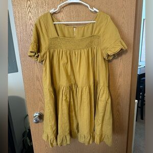 Mustard Free People Dress